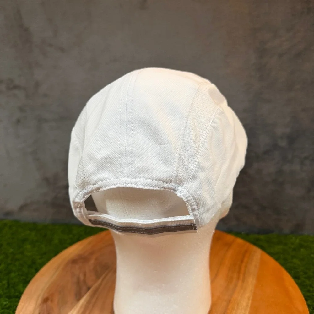 Athleta Run Wild White Running Hat Mesh Performance Adjustable‎ Cap Womens